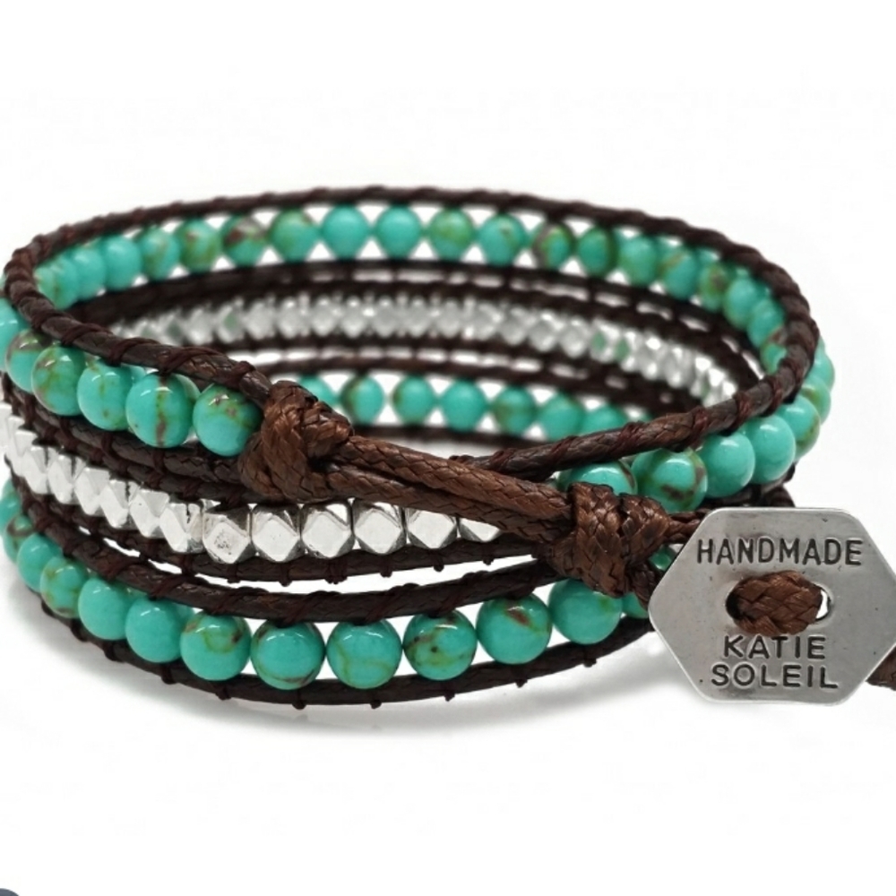 MUST HAVE No#1 Seller Handmade 3 Wrap Bracelet NEW - Picture 3 of 4